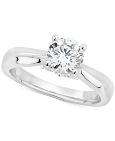Shop Gia Certified Diamonds Gia Certified Diamond Solitaire Engagement Ring (1-1/2 Ct. T.w.) In 14k White Gold