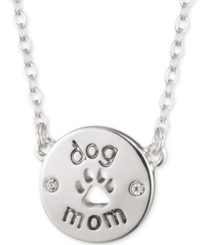 Shop Pet Friends Jewelry Silver-tone Dog Mom Pendant Necklace, 16" + 3" Extender