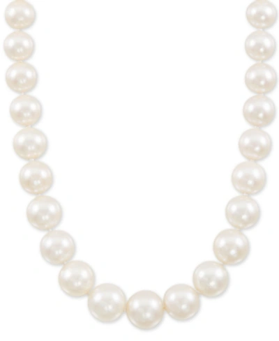 Shop Honora Cultured Ming White Pearl (9-13mm) Graduated 18" Collar Necklace