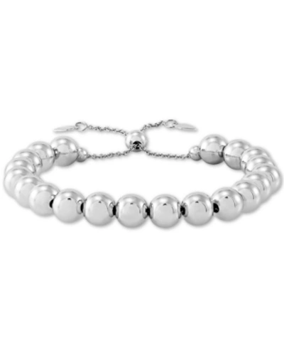 Shop Giani Bernini Beaded Bolo Bracelet In 18k Gold Over Silver Or Sterling Silver, Created For Macy's