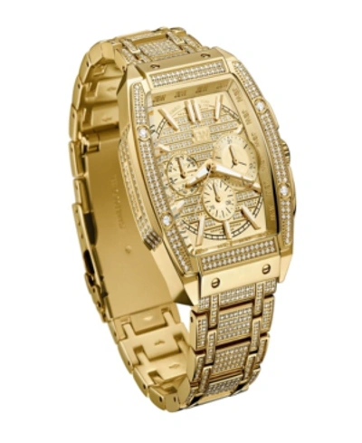 Shop Jbw Men's Echelon Platinum Series Diamond (3 Ct. T.w.) 18k Gold-plated Stainless Steel Watch, 41mm