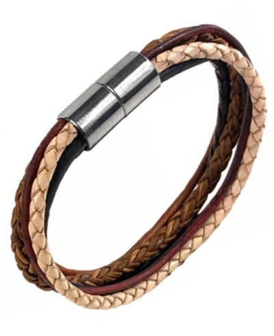 Shop Suki Mini Mix Women's Leather Bracelet In Brown