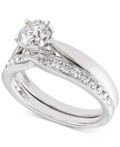 Shop X3 Diamond Bridal Set (1 Ct. T.w.) In 18k White Gold, Created For Macy's In Whie Gold