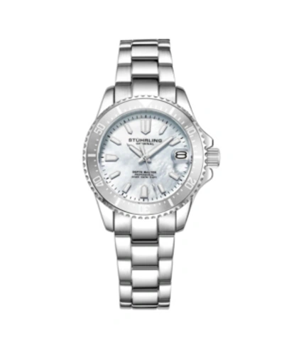 Shop Stuhrling Women's Silver Tone Stainless Steel Bracelet Watch 32mm