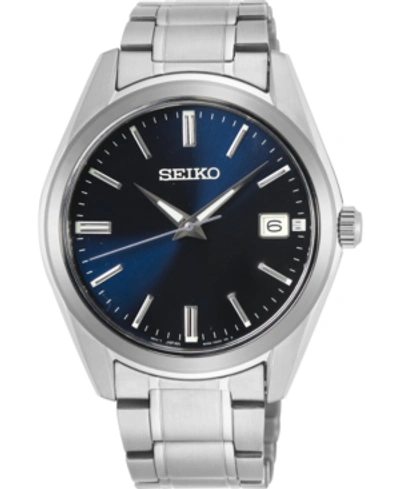Shop Seiko Men's Essentials Stainless Steel Bracelet Watch 40.2mm In Pattern