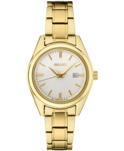 Shop Seiko Women's Essentials Gold-tone Stainless Steel Bracelet Watch 29.8mm