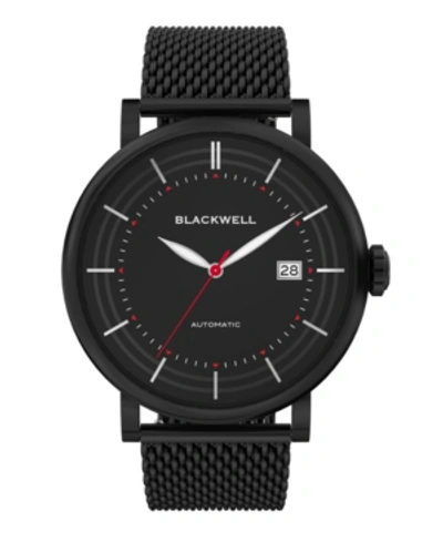 Shop Blackwell Black Dial With Black Plated Steel And Black Plated Steel Mesh Watch 44 Mm