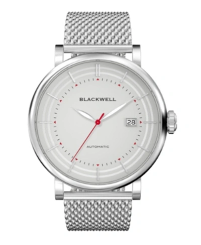 Shop Blackwell Gray Dial With Silver Tone Steel And Silver Tone Steel Mesh Watch 44 Mm