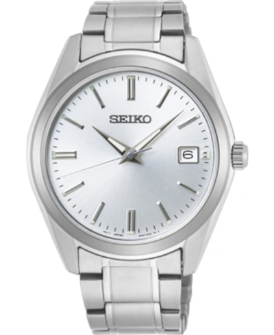 Shop Seiko Men's Essentials Stainless Steel Bracelet Watch 40.2mm In Multi