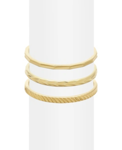 Brook & York Ivey Set Of 3 Stacking Rings In Gold