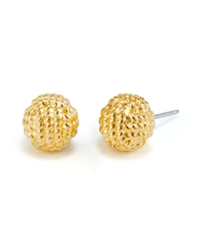 Shop Brook & York Parker Knot Earrings In Gold