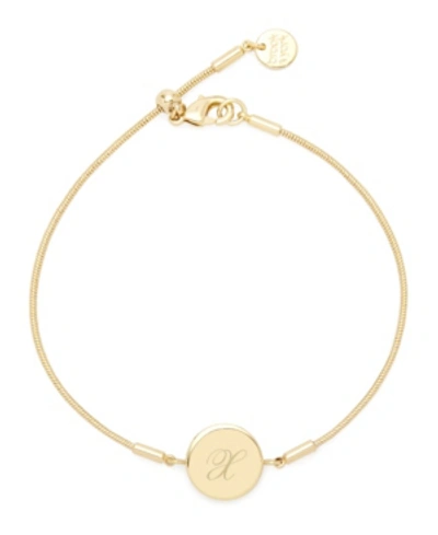 Brook & York Wren Initial Bracelet In Gold X