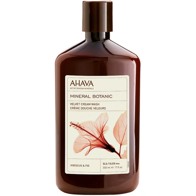 Shop Ahava Mineral Botanic Velvet Cream Wash - Hibiscus And Fig 500ml