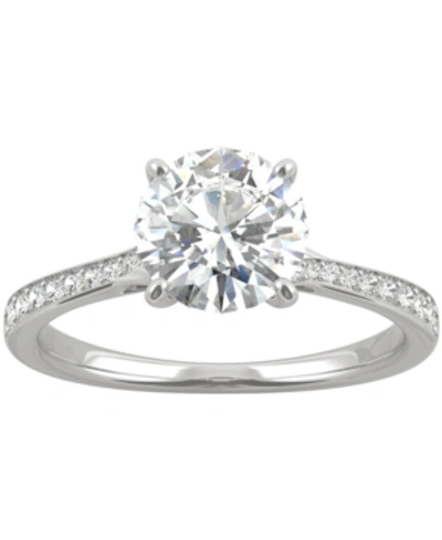 Charles & Colvard Moissanite Engagement Ring (2-5/8 Ct. T.w. Dew) In 14k White Gold In White Gold