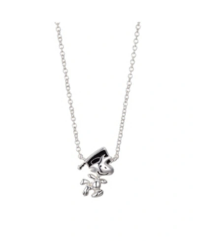 Shop Peanuts Silver Plated  "woodstock" Graduation Pendant Necklace, 16"+2" For Unwritten