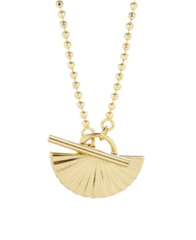 Shop Brook & York 14k Gold Plated Celeste Half Toggle Necklace