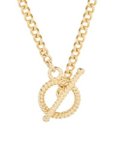 Shop Brook & York 14k Gold Plated Liv Rope Toggle Necklace