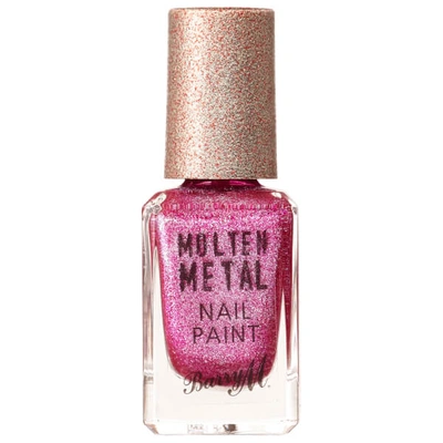 Shop Barry M Cosmetics Molten Metal Nail Paint (various Shades) In Fuchsia Kiss