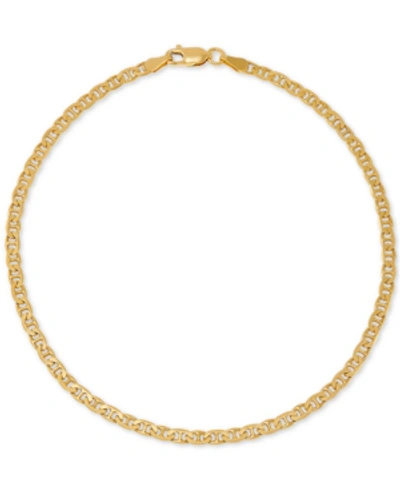 Giani Bernini Wheat Link Ankle Bracelet In 18k Gold-plated Sterling Silver Or Sterling Silver, Created For Macy's In Gold Over Silver