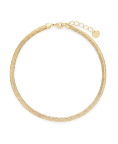 Brook & York Izzy Herringbone Anklet In Gold-plated
