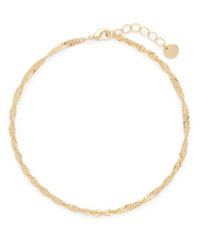 Shop Brook & York 14k Gold Plated Sophie Anklet In Gold-plated