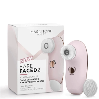 Shop Magnitone London Barefaced 2 Daily Cleansing And Skin Toning Brush - Pink
