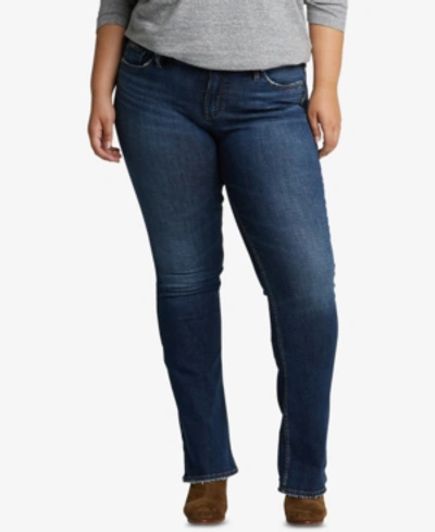 Silver Jeans Co. Plus Size Suki Slim-fit Bootcut Jeans In Indigo