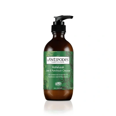 Shop Antipodes Hallelujah Lime And Patchouli Hydrating Cleanser And Makeup Remover 200ml