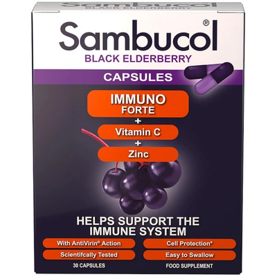 Shop Sambucol Immuno Forte Capsules (30 Capsules)