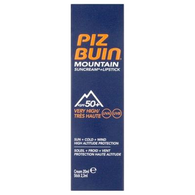 Shop Piz Buin Mountain Sun Cream And Lipstick - Very High Spf50+