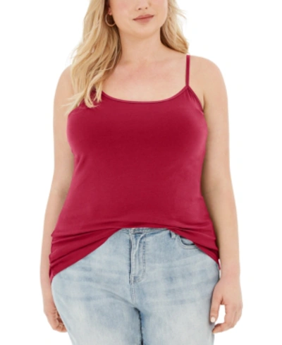 Shop Aveto Trendy Plus Size Tank Top In Apricot Ice