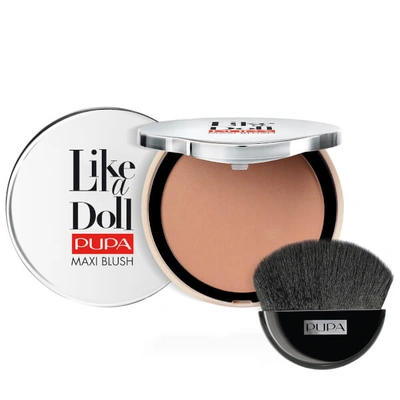 Shop Pupa Like A Doll Maxi Blush Compact 9.5g (various Shades) In Golden Brown