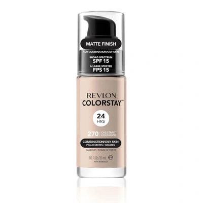 Shop Revlon Colorstay Make-up Foundation For Combination/oily Skin (various Shades) In Chestnut