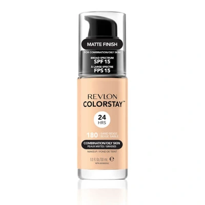 Shop Revlon Colorstay Make-up Foundation For Combination/oily Skin (various Shades) In Sand Beige