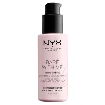 Shop Nyx Professional Makeup Bare With Me Cannabis Sativa Seed Oil Spf30 Daily Moisturising Primer