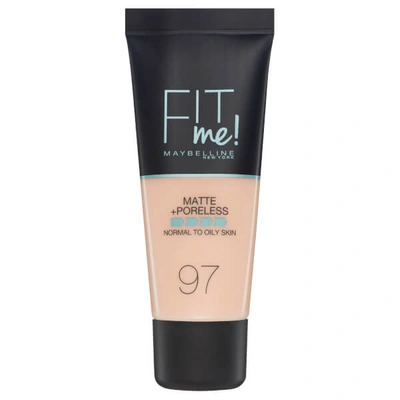 Shop Maybelline Fit Me! Matte And Poreless Foundation 30ml (various Shades) In 097 Natural Porcelain
