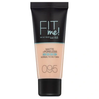 Shop Maybelline Fit Me! Matte And Poreless Foundation 30ml (various Shades) In 095 Fair Porcelain