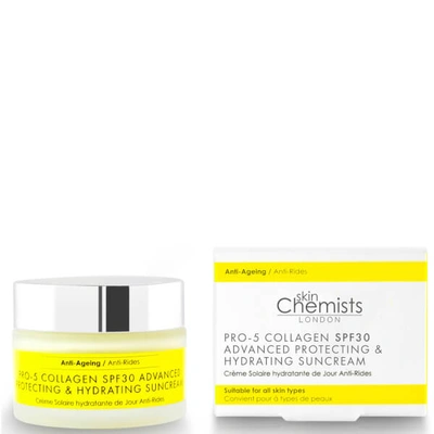 Shop Skinchemists London Pro-5 Collagen Spf30 Advanced Anti-ageing Protecting And Hydrating Sun Cream 50ml