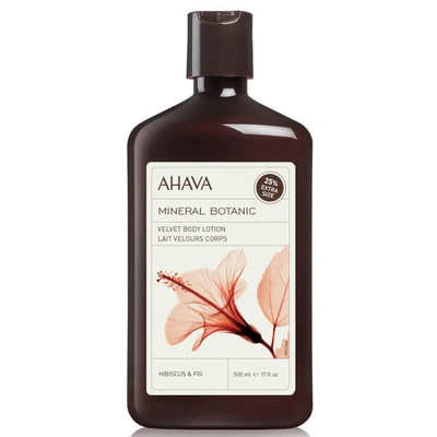Shop Ahava Mineral Botanic Velvet Body Lotion - Hibiscus And Fig 500ml