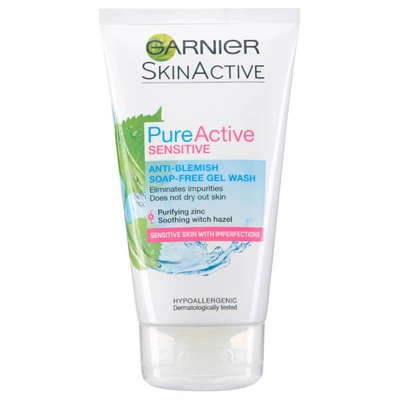 Shop Garnier Pure Active Anti Blemish Soap Free Gel Wash Sensitive Skin 150ml