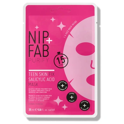 Shop Nip+fab Teen Skin Fix Salicylic Acid Sheet Mask