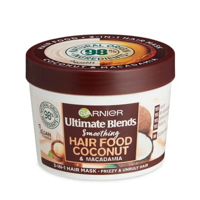 Shop Garnier Ultimate Blends Hair Food Coconut Oil 3-in-1 Frizzy Hair Mask Treatment 390ml