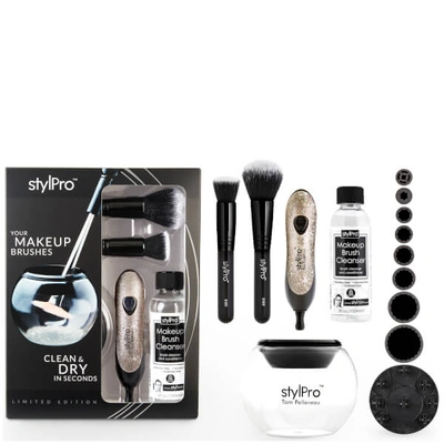 Shop Stylpro Brush Cleaner And Dryer Gift Set - Glitter (worth £58.97)