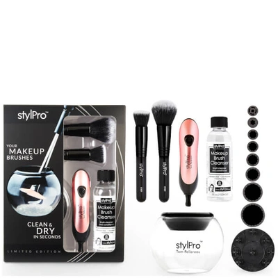 Shop Stylpro Brush Cleaner And Dryer Gift Set - Blush (worth £58.97)