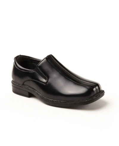 Shop Deer Stags Little And Big Boys Wings Dress Comfort Slip-on In Black