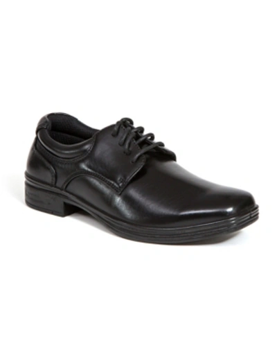 Shop Deer Stags Little And Big Boys Blazing Classic Dress Comfort Oxford In Black