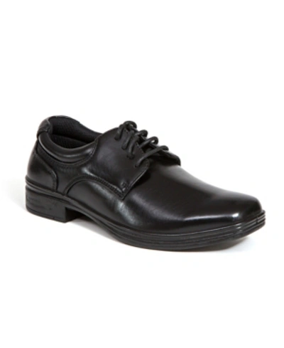Deer Stags Little And Big Boys Blazing Classic Dress Comfort Oxford In Black