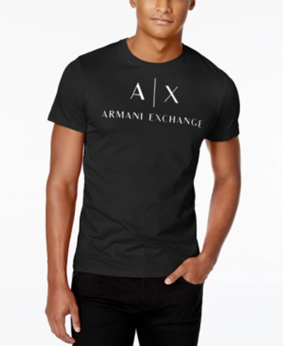 Ax Armani Exchange Men s Graphic print Logo T shirt In Black With