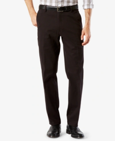 Shop Dockers Men's Easy Straight Fit Khaki Stretch Pants In Black