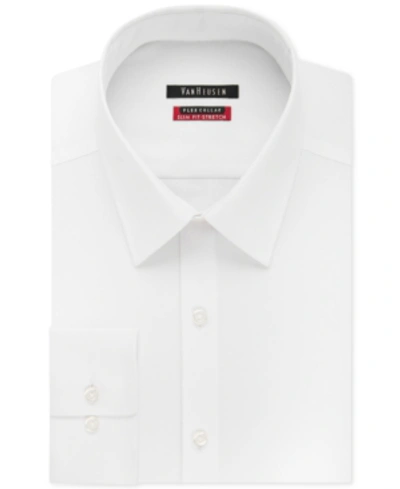 Shop Van Heusen Men's Slim-fit Flex Collar Stretch Solid Dress Shirt In White